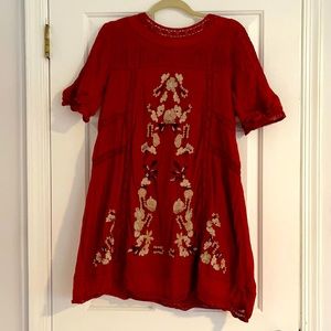 Free people embroidered dress